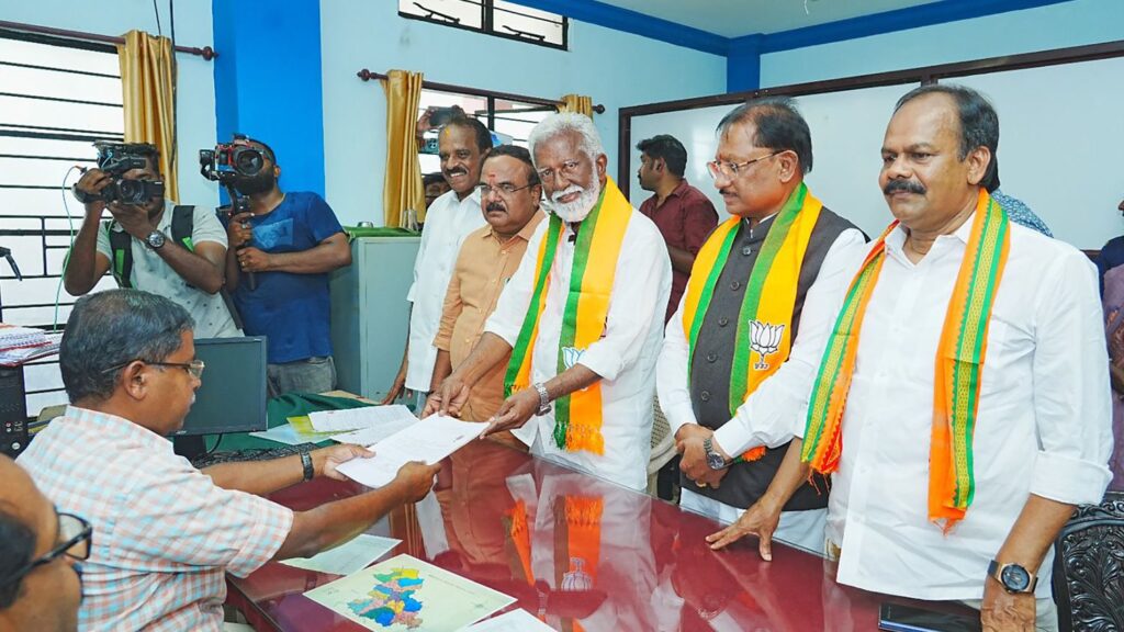 अरनमुला नामांकन में विष्णुदेव साय शामिल, भाजपा ने झोंकी पूरी ताकत